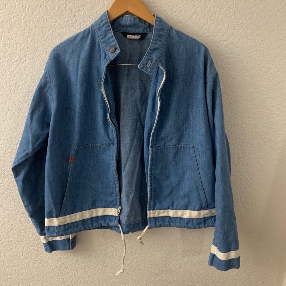 Vintage 70s Levi’s Jacket with drawstring orange Tab - Picture 2 of 7